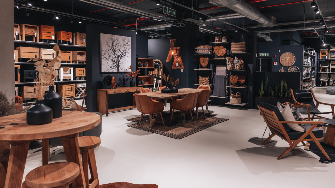 Minimalist wooden bed with side tables